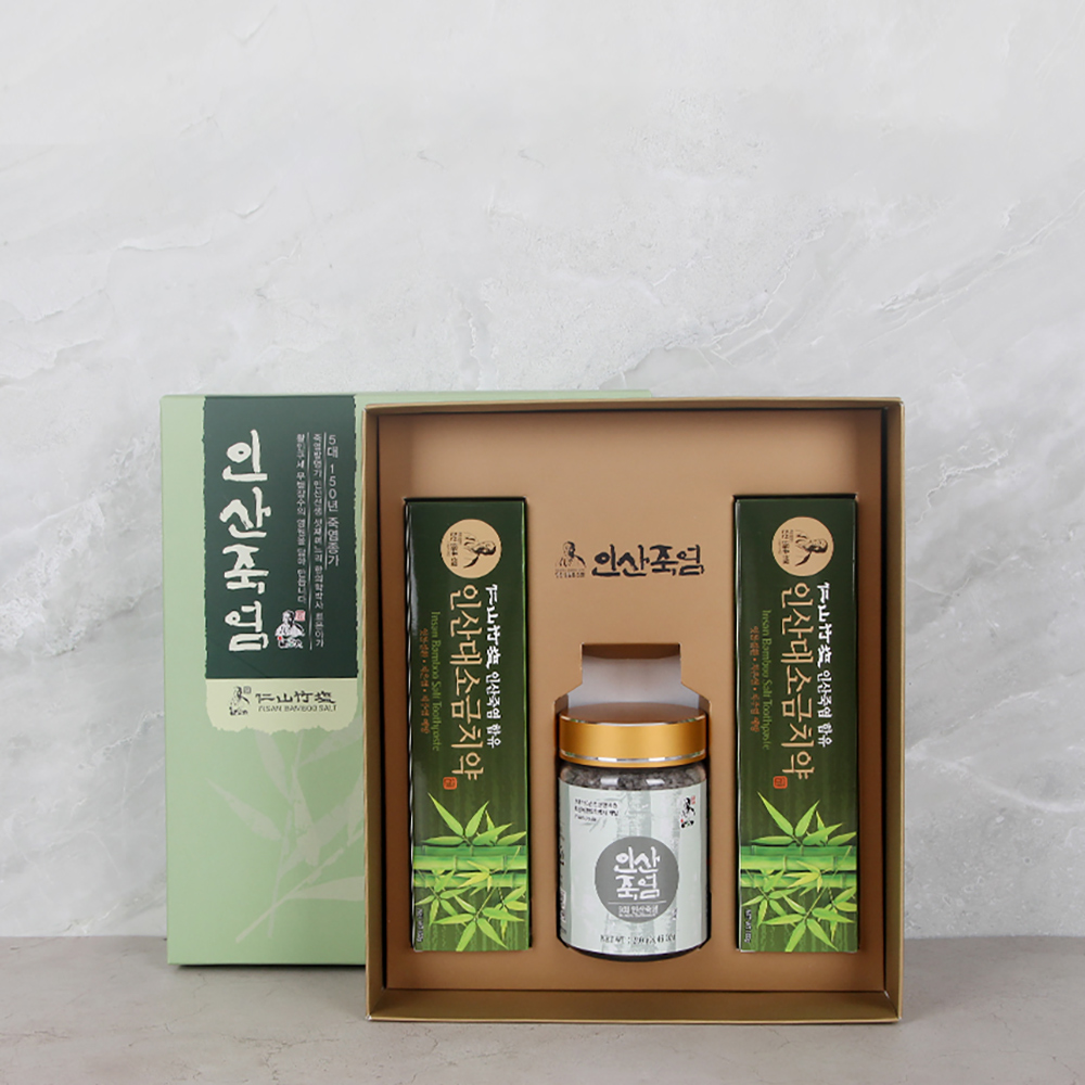 인산죽염 9회 죽염고체 선물세트 (치약2+9회죽염고체240g) - 상세 이미지 5