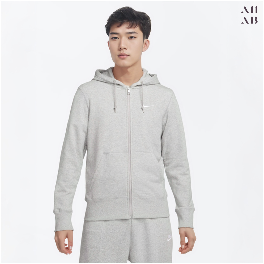 [오늘출발] 나이키 후드 집업 후드티 긴팔 티셔츠 롱슬리브 후디 자켓 그레이(클래식), XL(105)