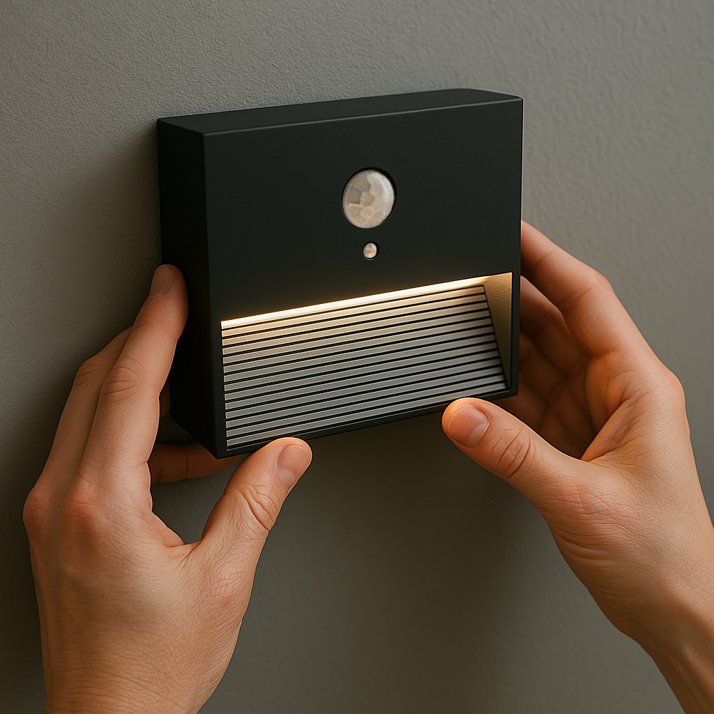 플리츠 센서등 무타공 LED 무선 화장실 발목등 현관 파카이라이트