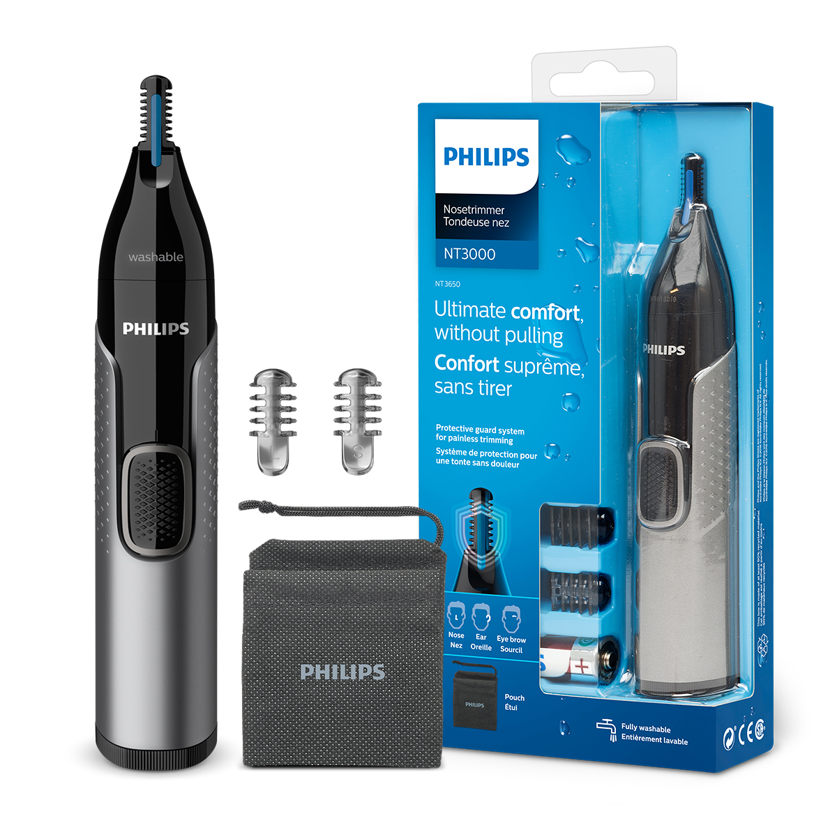 [10/1 예약배송]필립스 코털제거기 콧털 정리기 트리머 NT3650/16