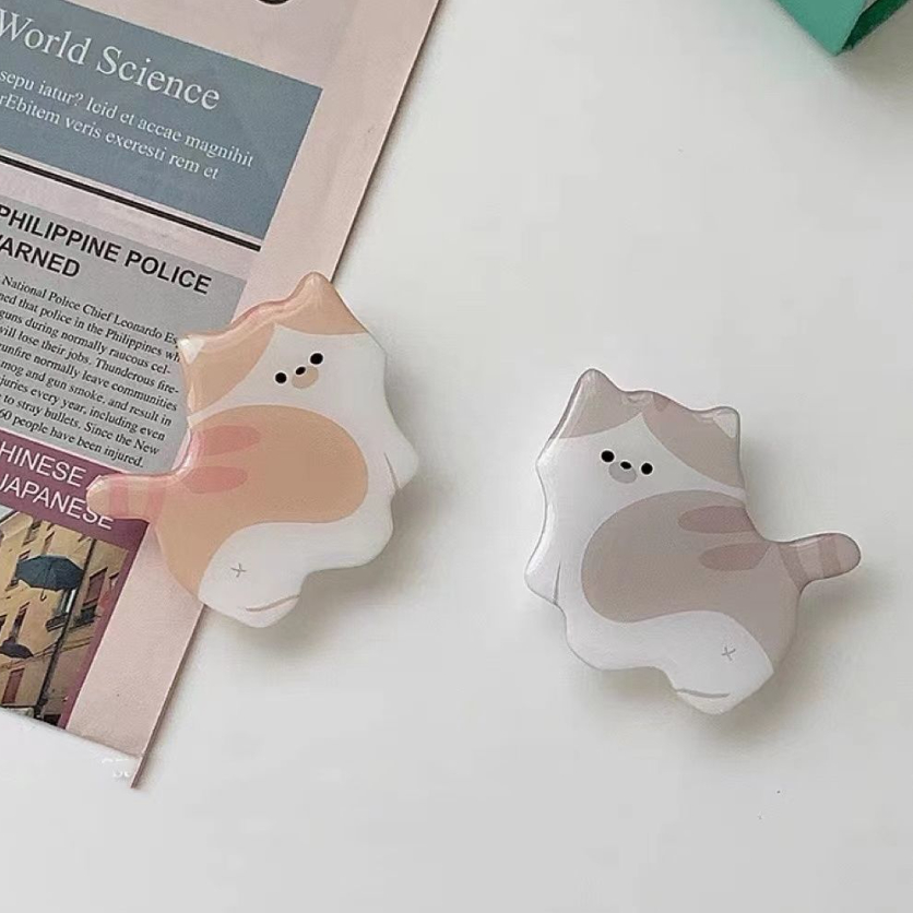 아기 고양이 그립 톡 치즈 냥이 캐릭터 키티 그림톡 스티커 맥세이프 자석 - 상세 이미지 4