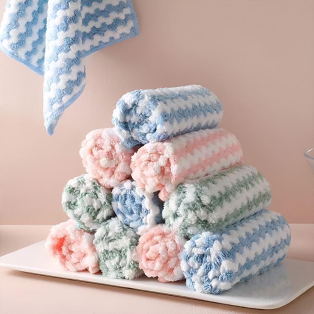 25X25cm 행주 업소용 물수건 판촉용 극세사 주방 판촉물 선물용 선물 답례품 단체 - 상품 이미지
