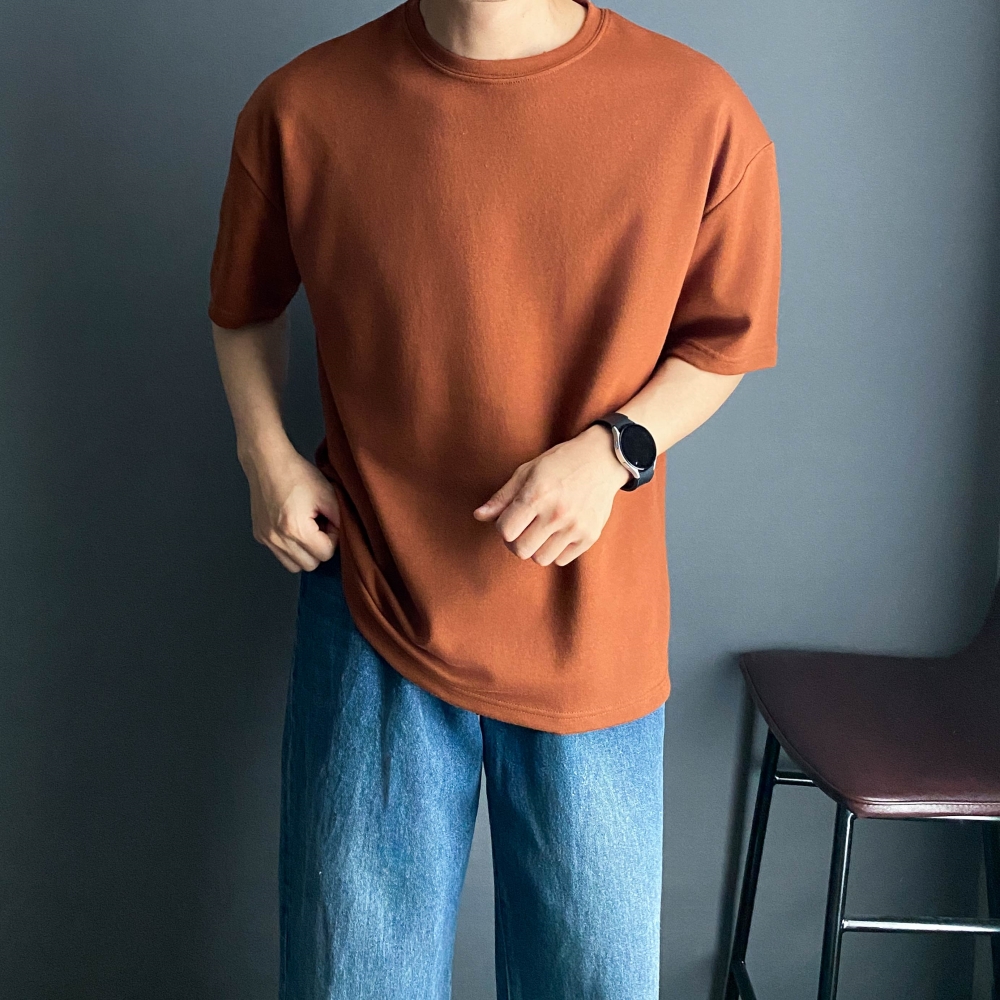 남자반팔티 남자흰티 어깨넓어보이는 흰색면티 - 상세 이미지 5