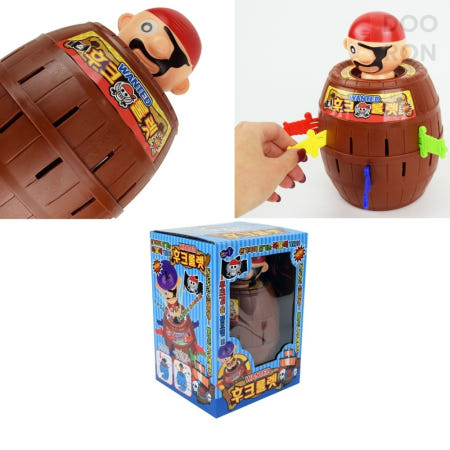 [DOORON협력사]두론샵 복불복 후크 룰렛게임 랜덤 스릴 인형튀어나오는 후크검 여러명이하는 해적룰렛