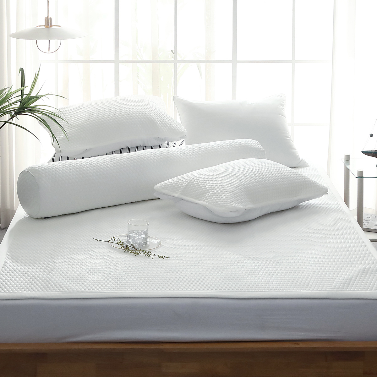 엠시베딩 밴딩베개커버 교체하기 편리한 1+1 알러지케어 베개커버 5070