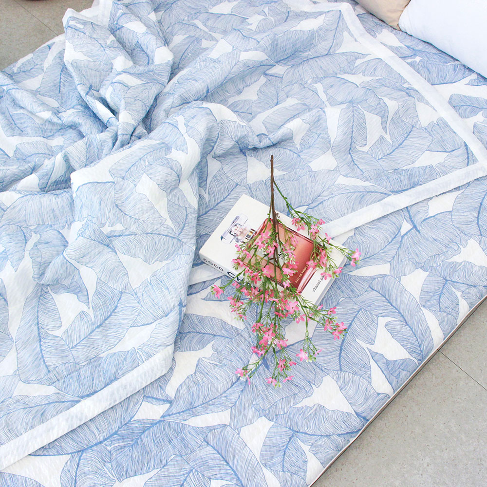 아르떼베딩 시원한 리플 시어서커 여름 미끄럼방지 냉감 이불 바닥 요매트 리프 S