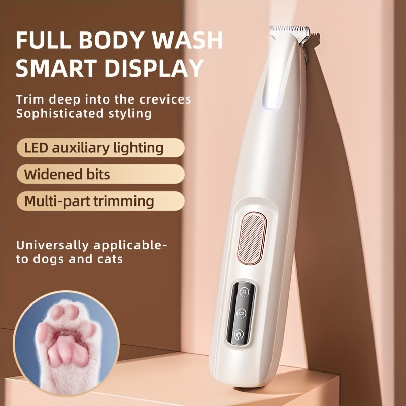 반려동물 발 털 깎는 기계 18mm 블레이드 LED 보조등 강아지 이발도구 이미지 7
