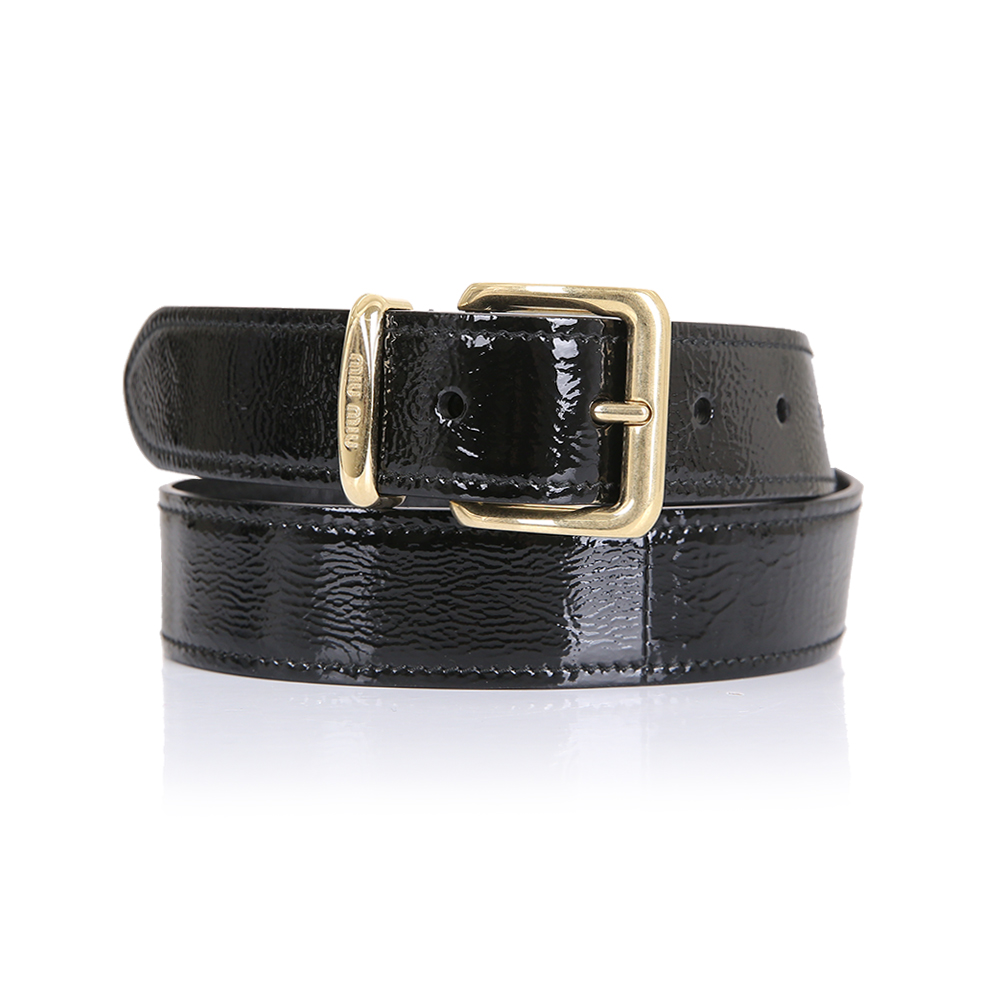 미우미우 나플락 가죽 벨트 5CC630 2DNT F0002 (2025 S/S) SIZE 70 - 메인 이미지