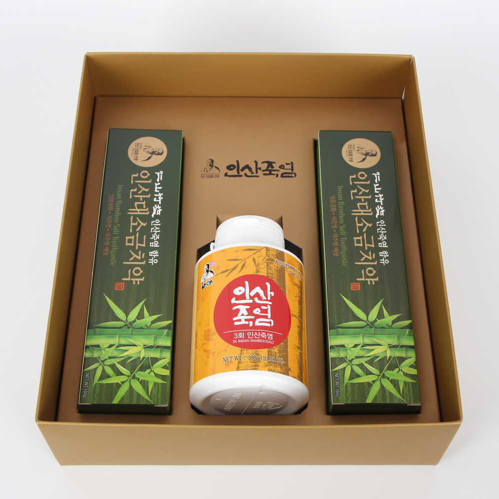 인산죽염 3회 죽염 치약 선물세트 [분말 300g 치약 2개] 이미지 6