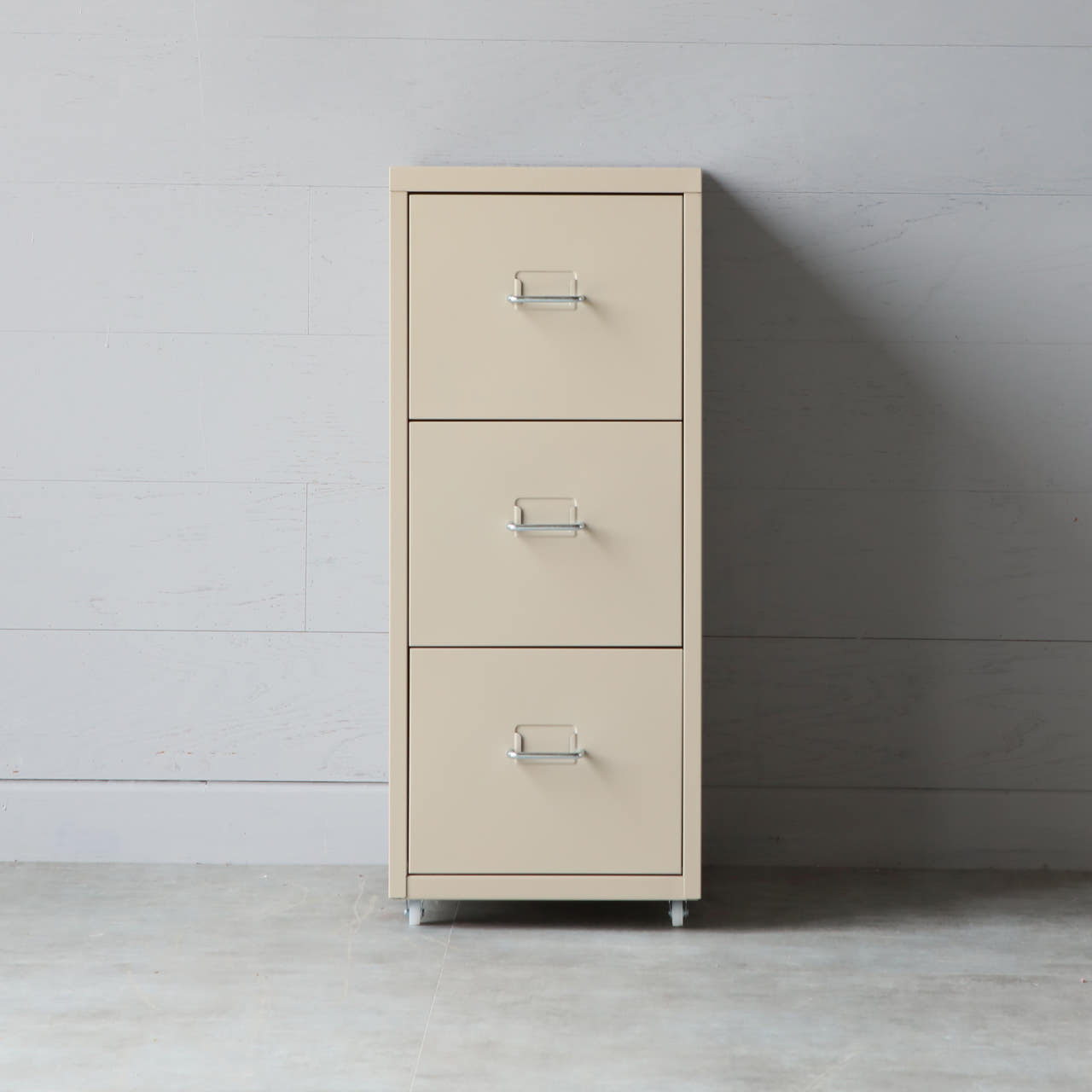 피하 서랍장 280x410x685mm, 3단, 솔리드베이지 2654.1078 - 상품 이미지