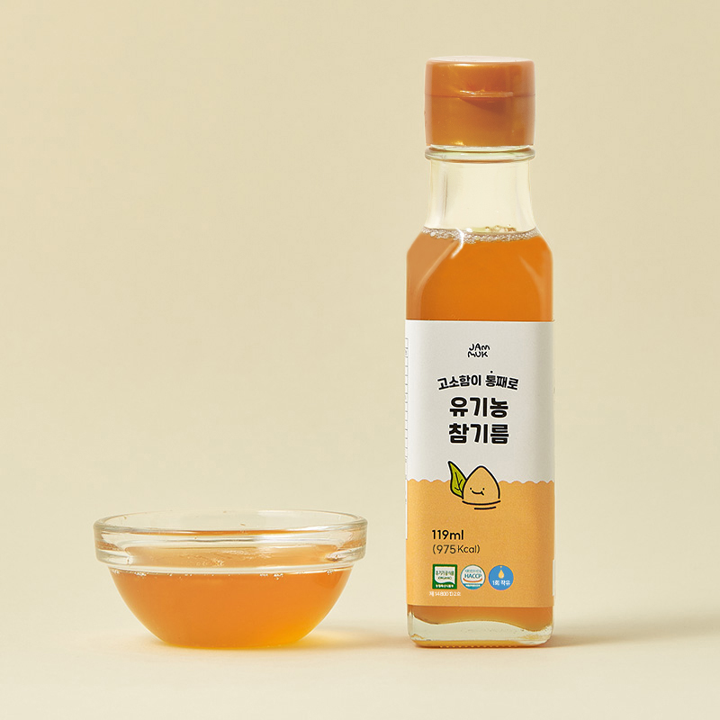 잼먹 참기름 119ml 유기농 중기