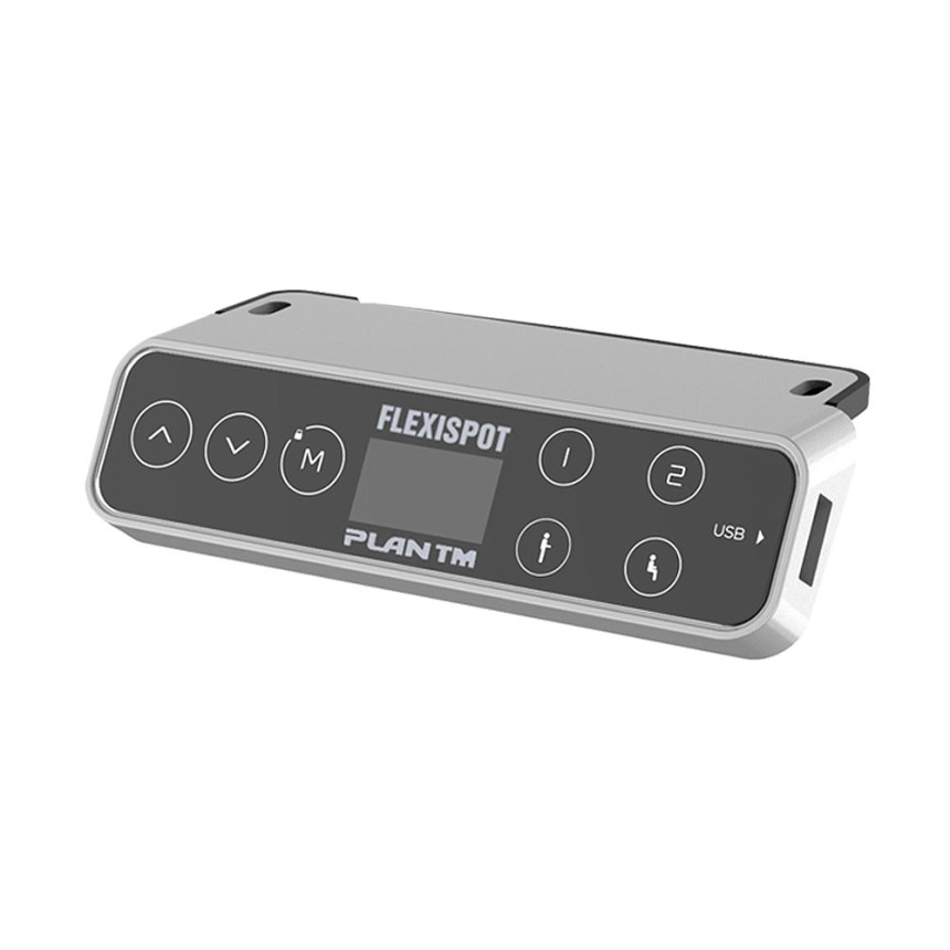 플랜티엠 플렉시스팟 4모터 모션데스크 스탠딩책상 블랙 스탠다드 23T D800xW1200 월넛 사진 3