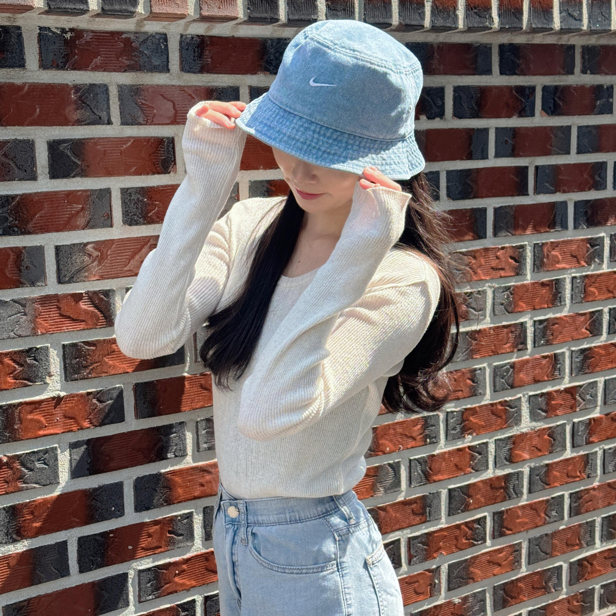 나이키 데님 청 모자 벙거지 버킷햇 빈티지 빅사이즈 볼캡 이미지 3