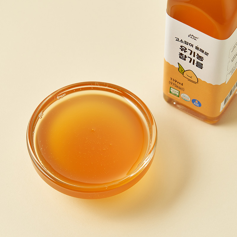 잼먹 참기름 119ml 유기농 중기