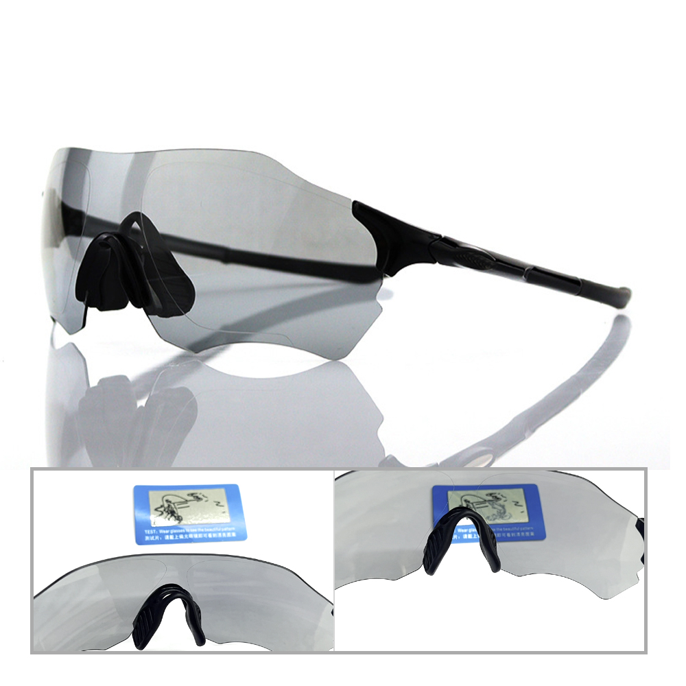 엔조프 변색 편광 스포츠 고글 라이딩 골프 낚시 선글라스 화이트 - 상세 이미지 4