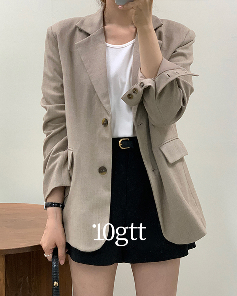 [자체제작] 가을 루즈핏 헤링본 소매트임 자켓 아우터 JK006