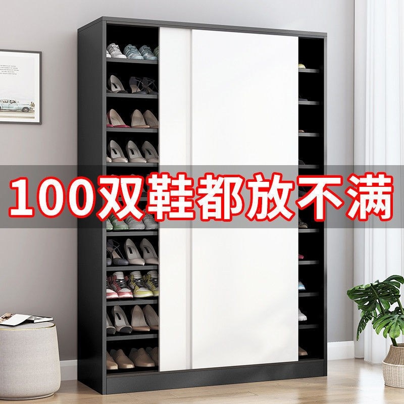 미닫이신발장 회사 핸드백 우드 슬라이드 도어 교회 다층  제트 오크컬러+10단+120x40x180 집회 - 상세 이미지 2