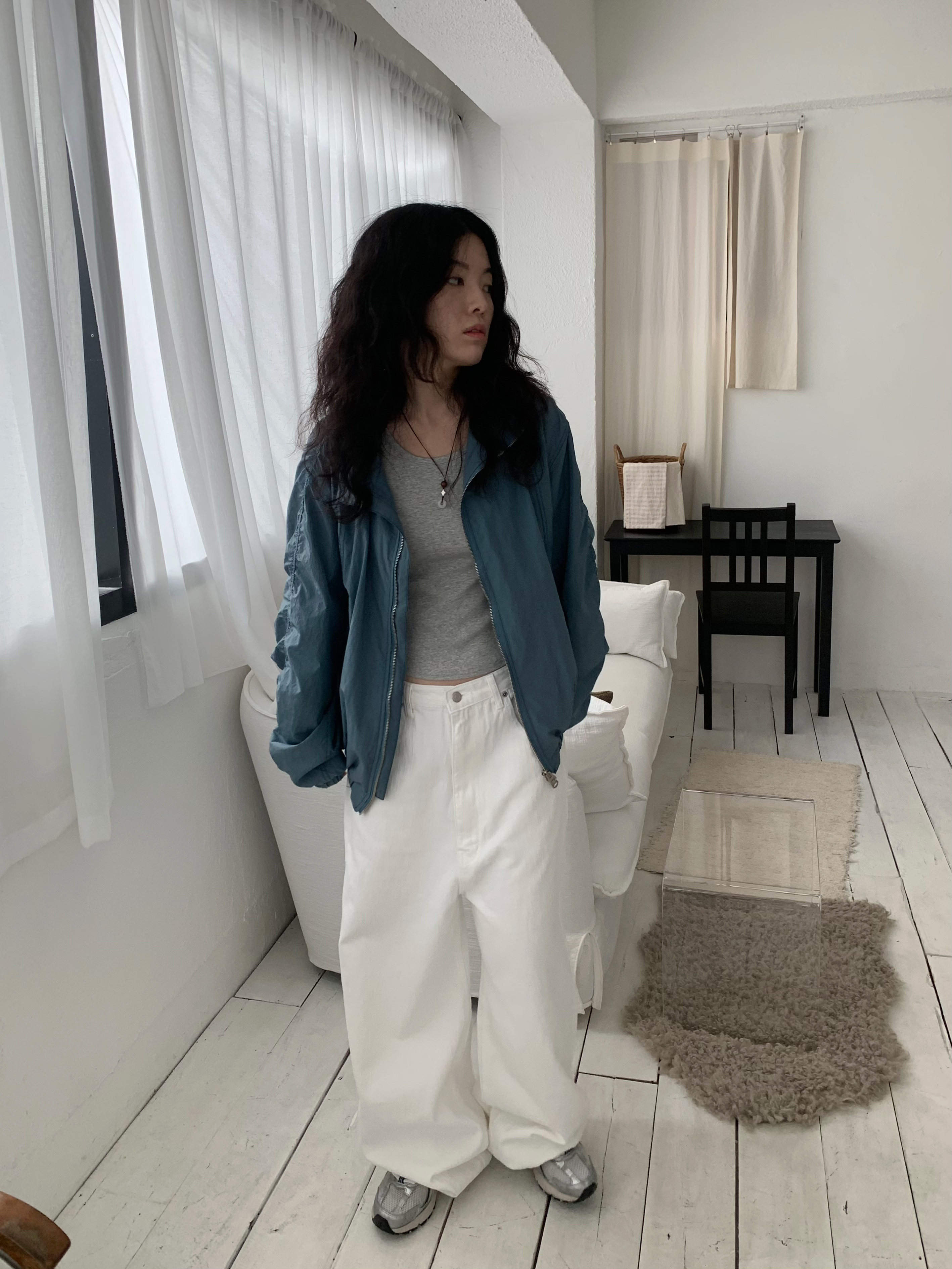 [UNISEX] 셔링 스티치 윈드브레이커 상세 이미지 15