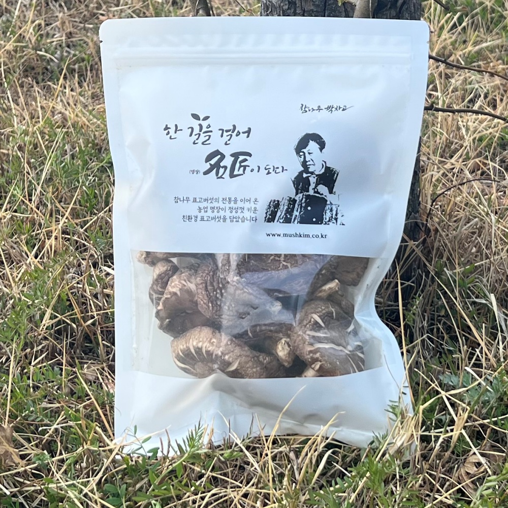 참나무 표고버섯 유기농 통 건표고버섯(200g)