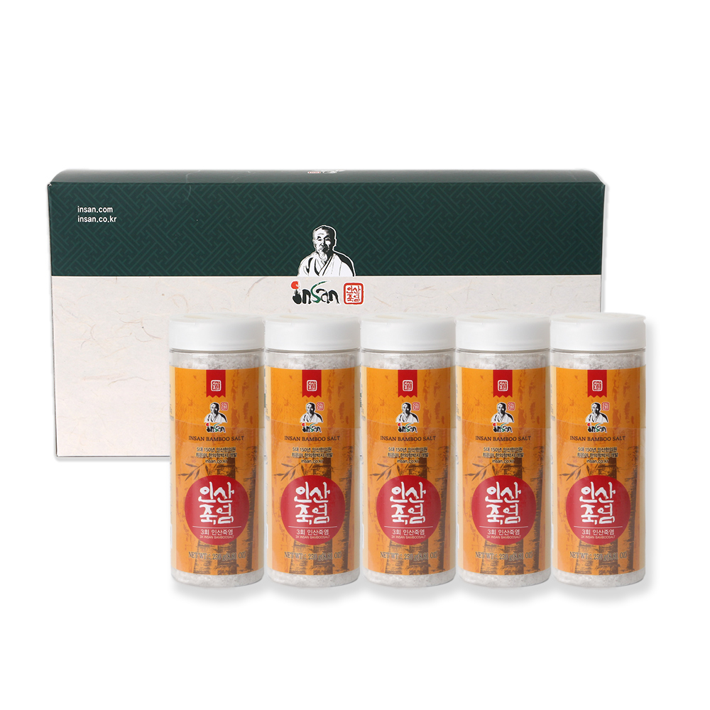 인산죽염 3회 죽염 과립 250g 5개 선물세트 - 메인 이미지