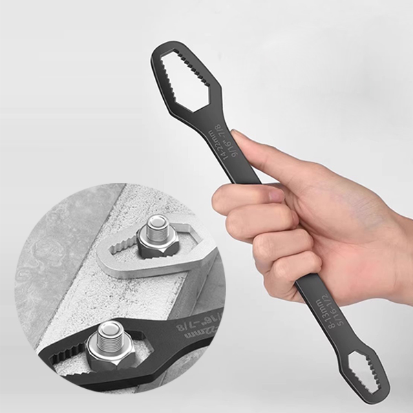멀티 스패너 블랙 만능 육각 렌치 몽키스패너 매직 소켓 공구 볼트 나사 풀기 소형 5x160mm - 상세 이미지 2