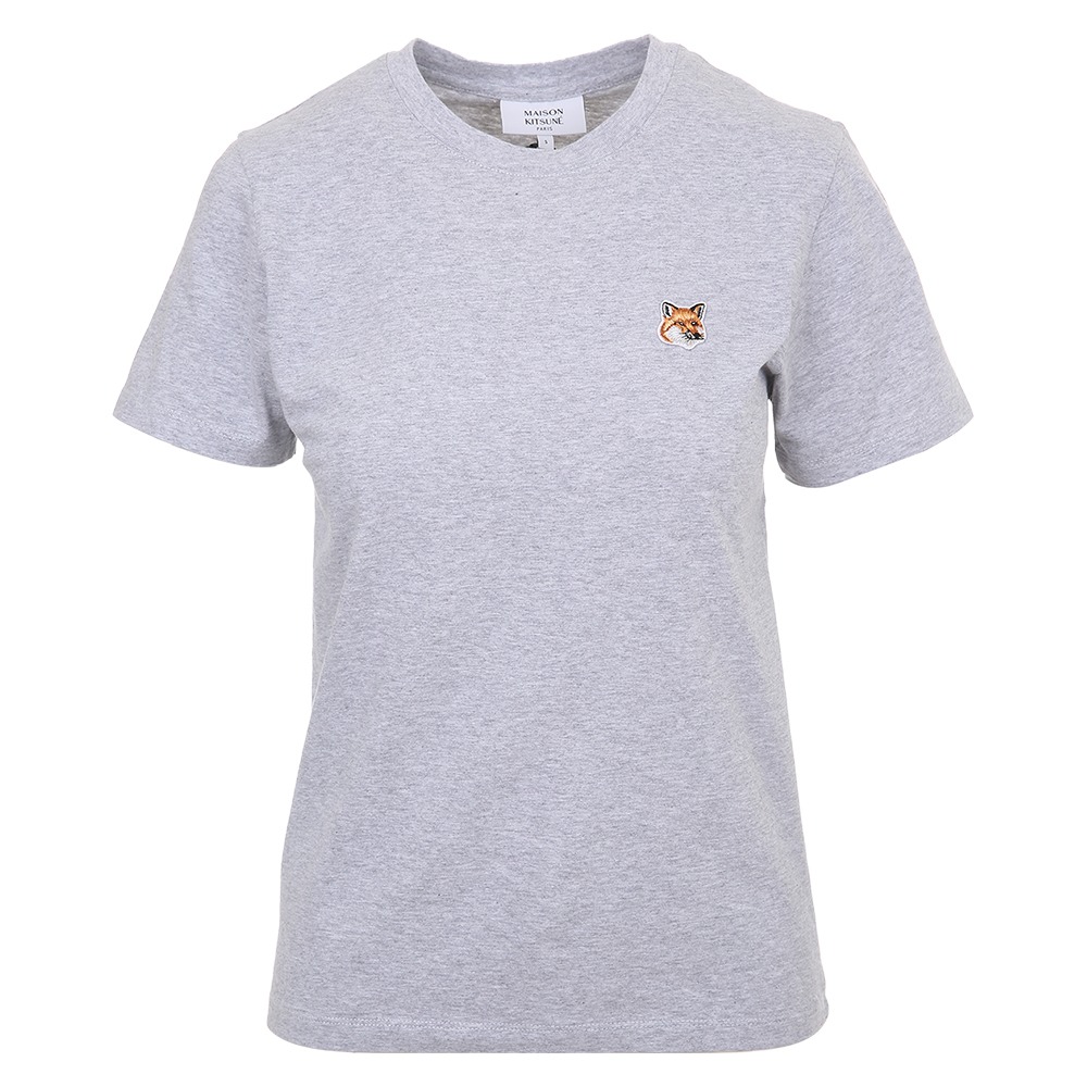 메종키츠네 여성 폭스헤드 그레이 반팔 LW00105KJ0008 H120 (2025 S/S) - 상품 이미지