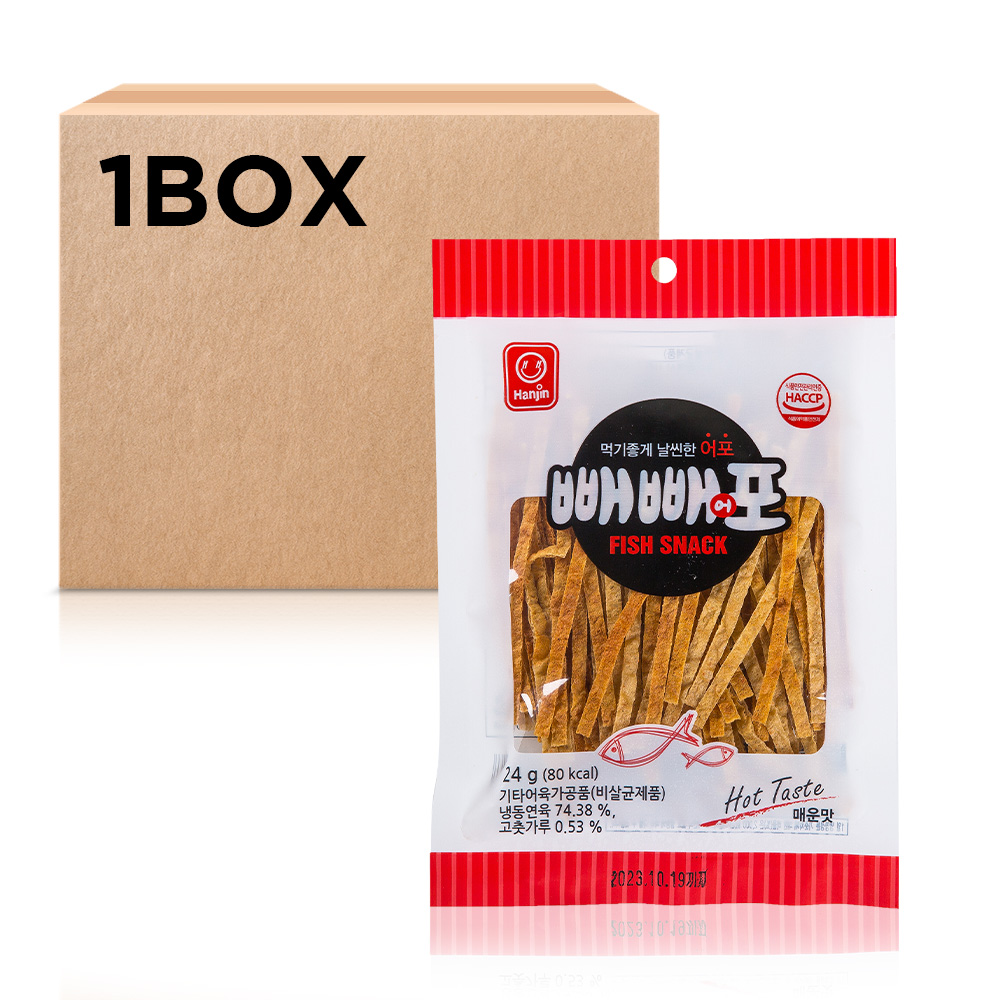 한진식품 빼빼어포(매운맛) 24g 30입 - 상품 이미지