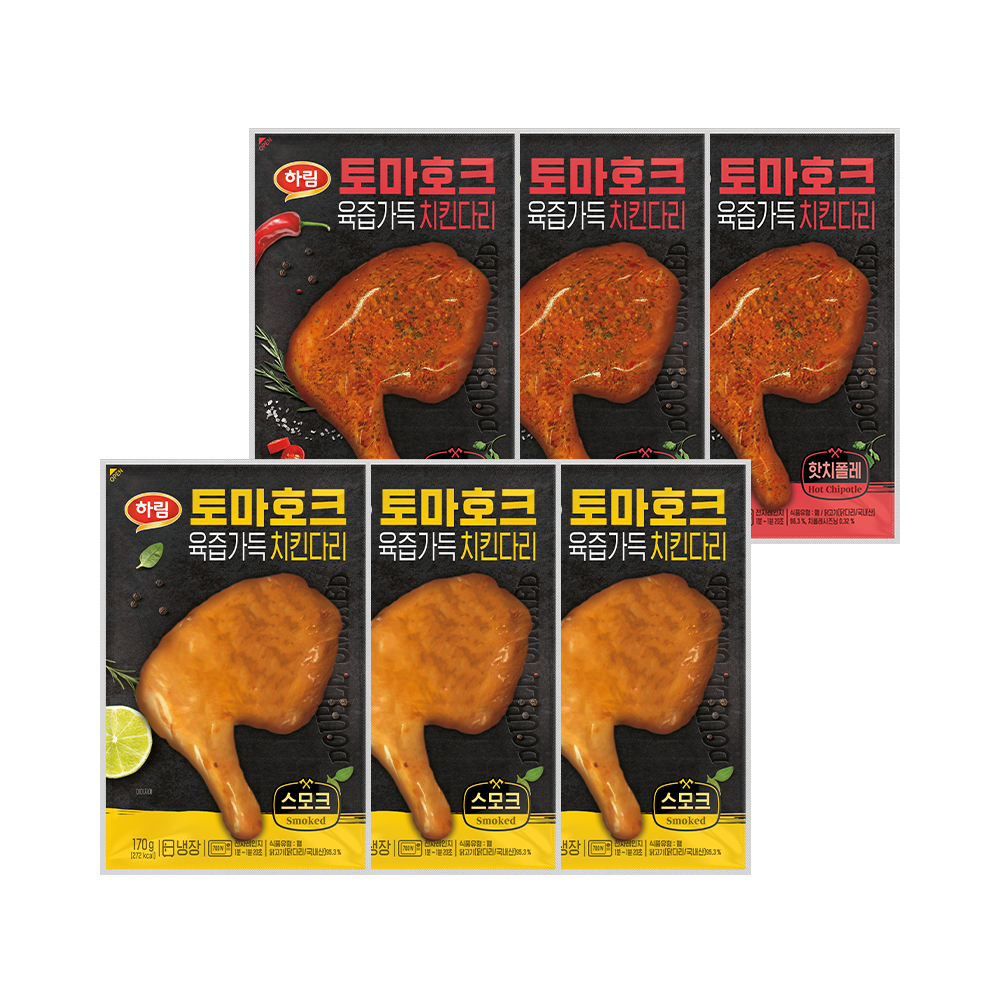 하림 토마호크 치킨다리 세트 170g 6팩 - 메인 이미지