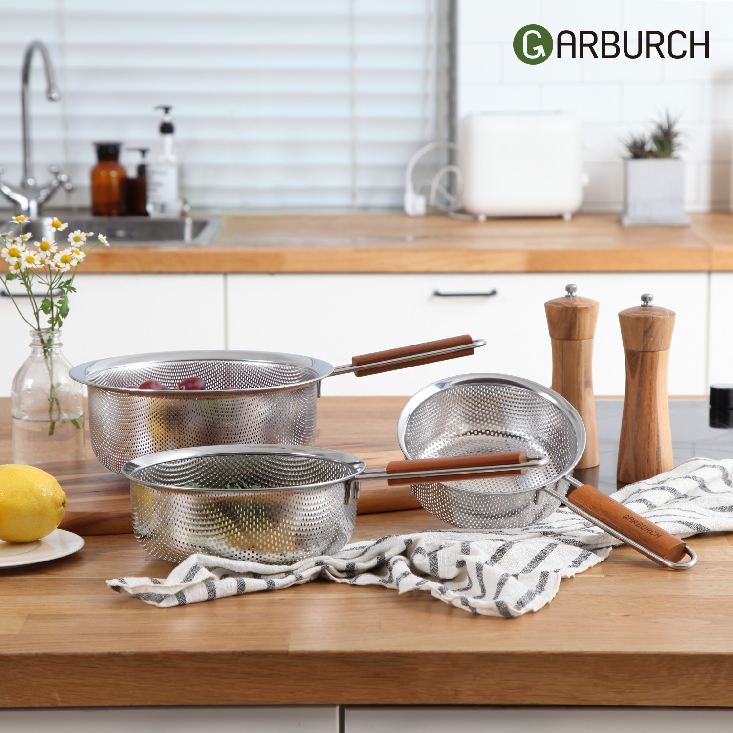 코코 스텐 채망 우드건지기 3종 세트