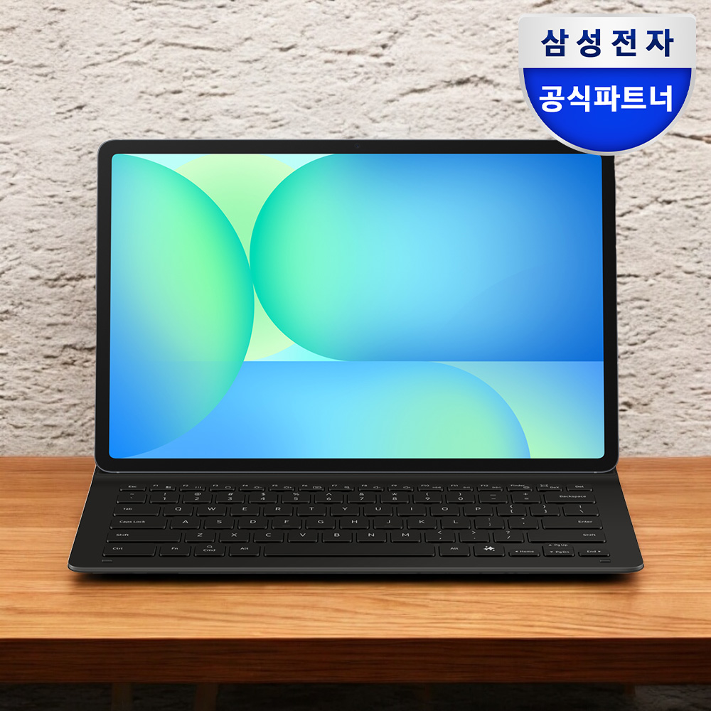 삼성 정품 AI 슬림 키보드 북커버 케이스 블랙, 갤럭시 탭 S10 FE 플러스 제품 이미지