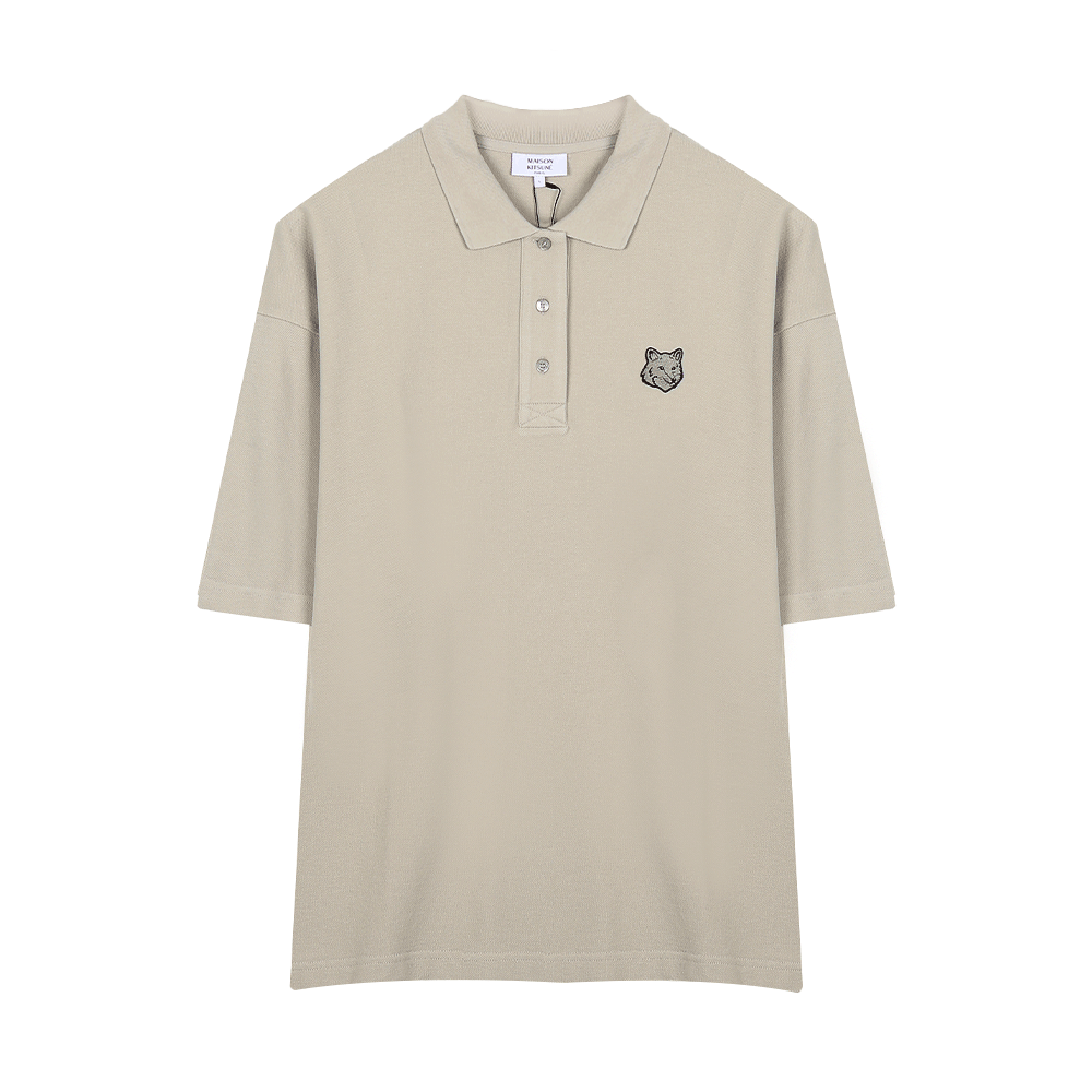 메종키츠네 폭스헤드 폴로 반팔티 MM00210KJ7010 0117 (2025 S/S) XL - 상품 이미지