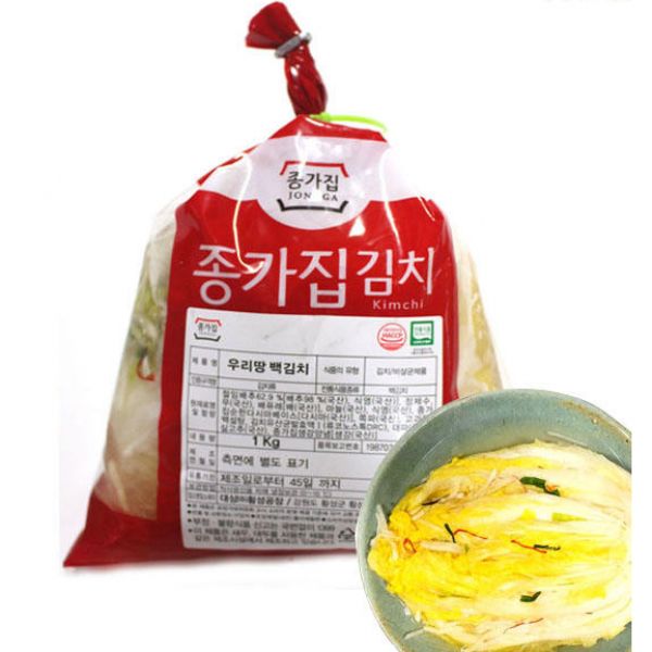 종가집 우리땅 백김치 1kg : 버터포티에