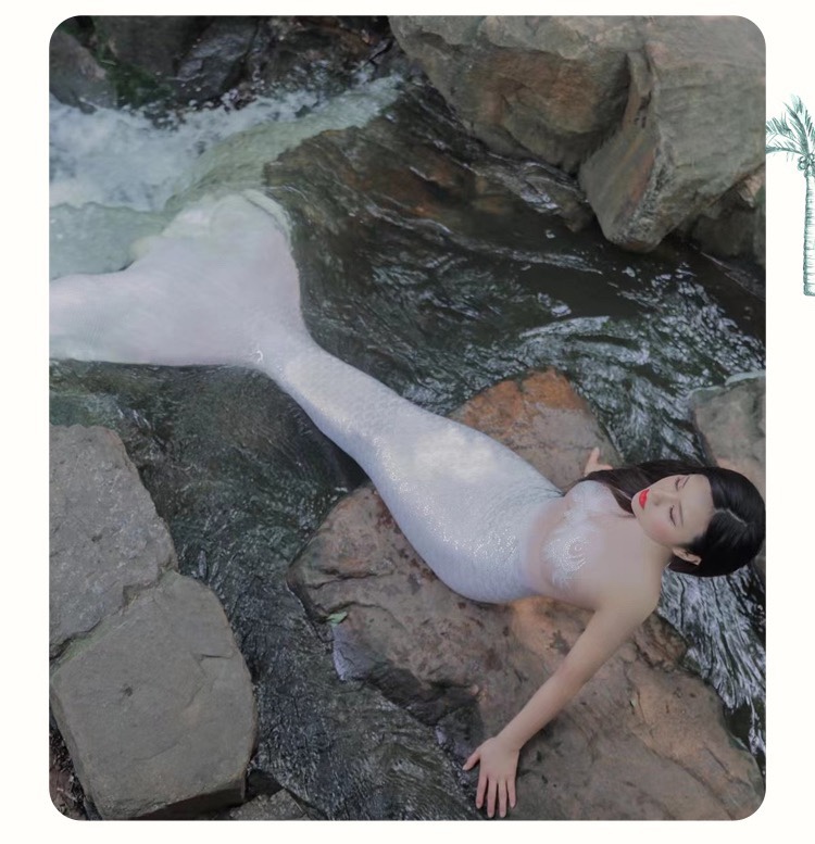 머메이드아웃핏 프리다이빙슈트 수중촬영 아쿠아리움 인어공주 공연복 빅테일 맞춤형 이미지 8