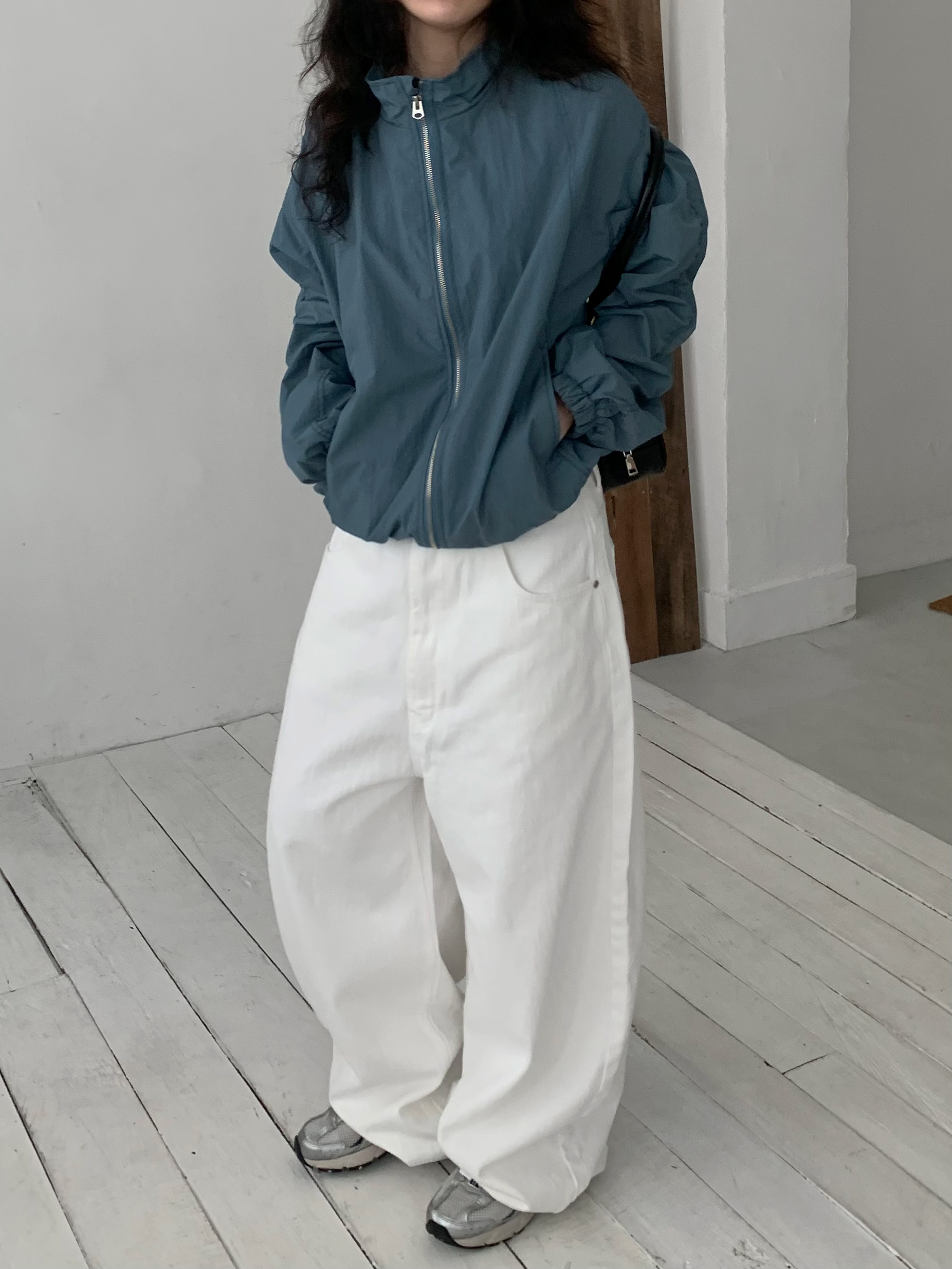 [UNISEX] 셔링 스티치 윈드브레이커 상세 이미지 19