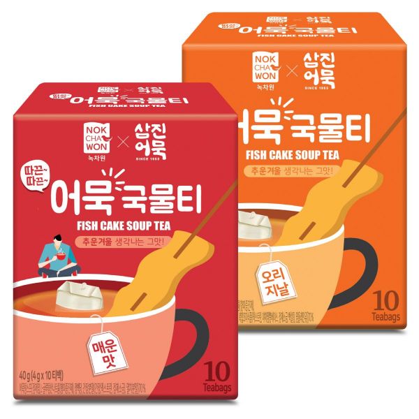 녹차원 따끈따끈 어묵국물티 오리지널맛/매운맛 : 잇템초이