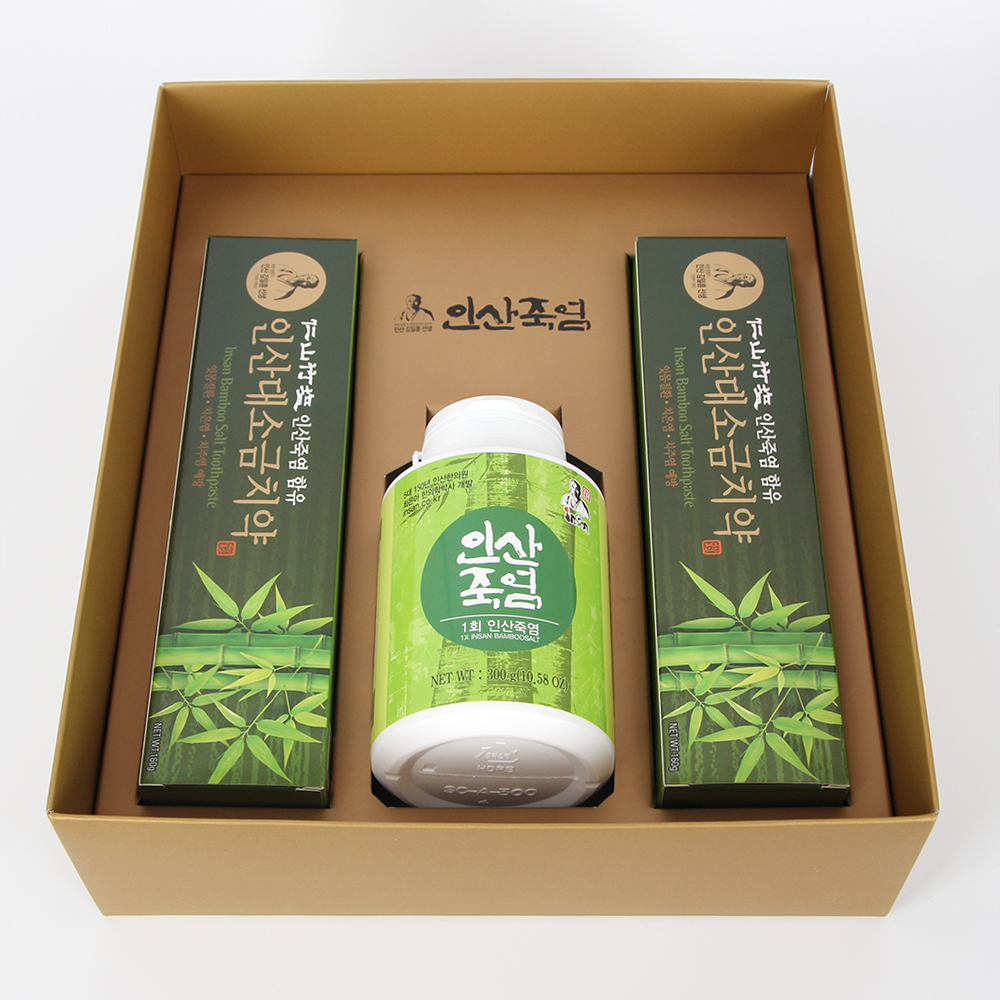 인산죽염 1회 죽염 치약 선물세트 [분말 300g 치약 2개] - 상세 이미지 5