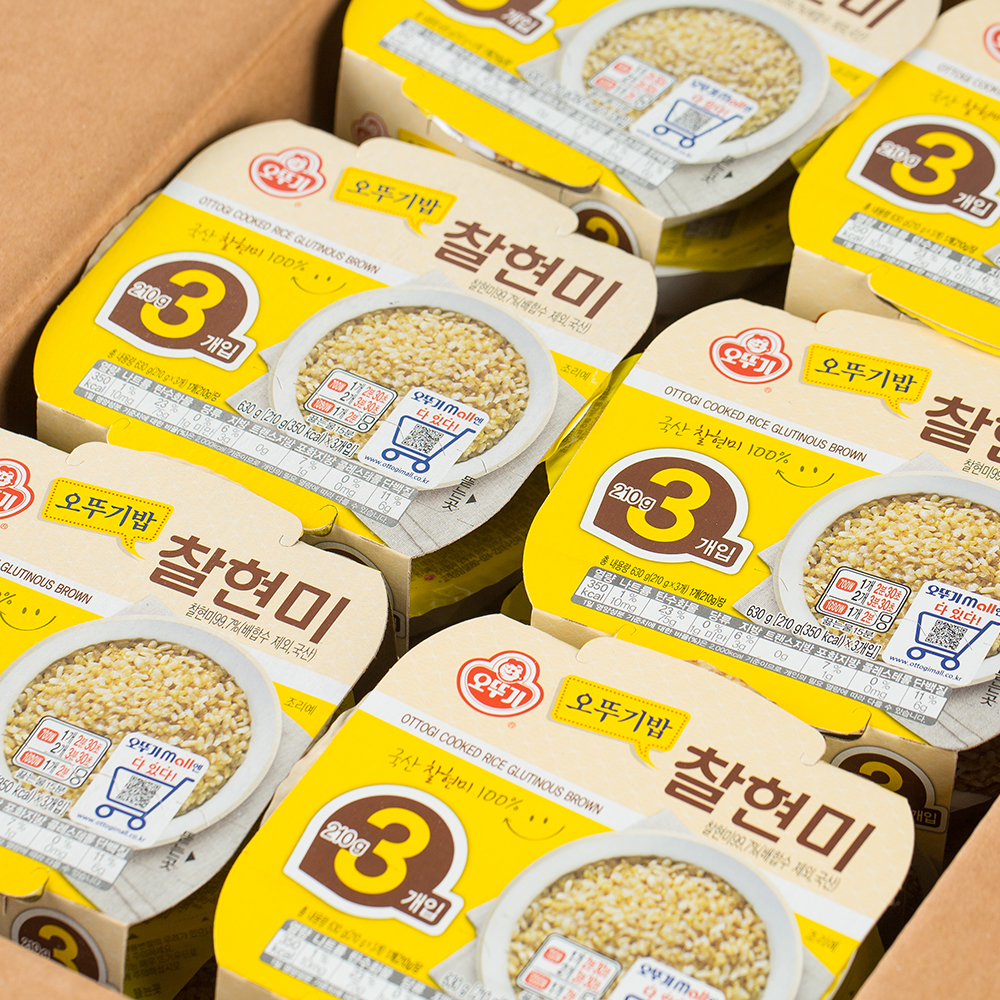 오뚜기 맛있는 오뚜기밥 찰현미 210g 18입 - 상세 이미지 3