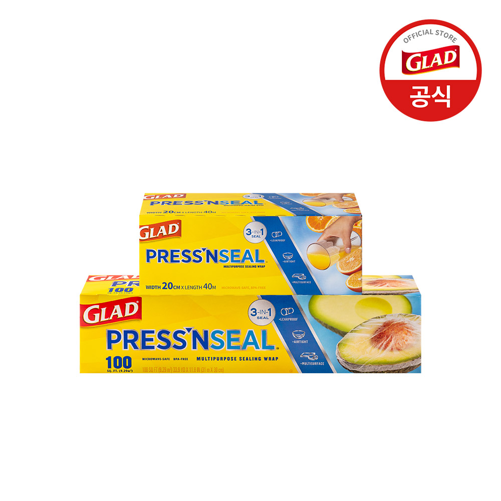 [BEST] 글래드 매직랩 미니(20cmx40m)+대용량(30cmx31m) 세트 샌드위치 커피 랩핑 주방랩 배달용 프레스앤씰
