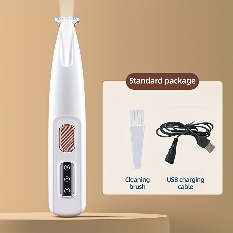 반려동물 발 털 깎는 기계 18mm 블레이드 LED 보조등 강아지 이발도구 - 상세 이미지 3
