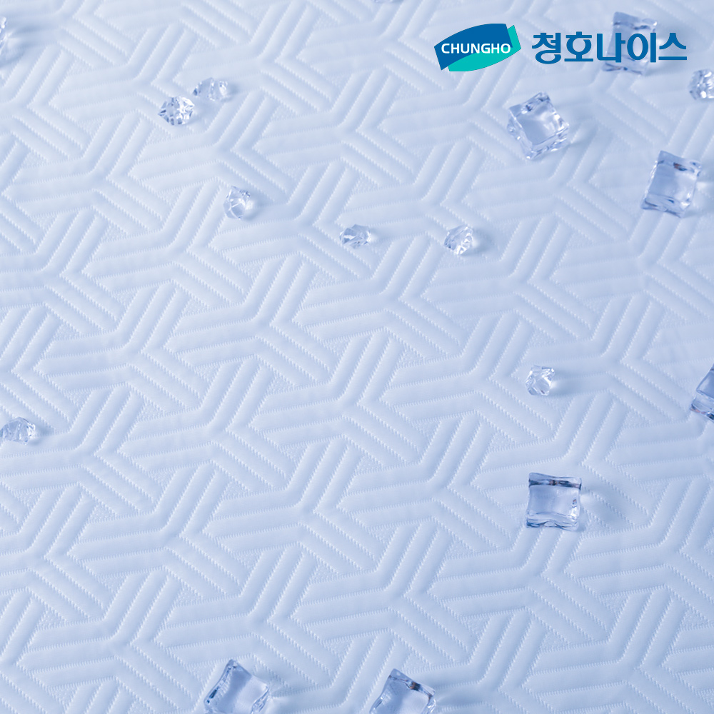 청호나이스 아이스필 얼음 냉감매트 아기용 항균 베게커버1EA 화이트, Q(퀸) - 상세 이미지 4