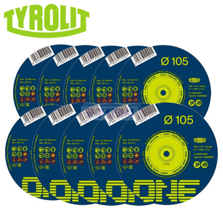 티롤릿 ONE 절단석 105mm 만능 그라인더날 10장 절단날 컷팅날 DIY 건설현장