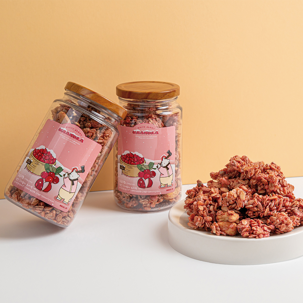 밀잇 수제 무설탕 정통 청크형 그래놀라 화이트베리맛