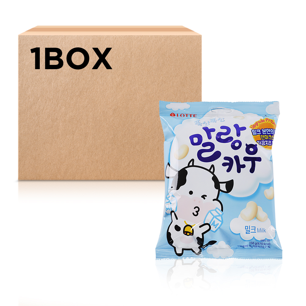 롯데 말랑카우 밀크 158g 8입 - 상품 이미지