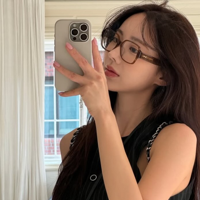 마르카토 안경 사라 카이아 나오미 헤일리 세레나 타원 오벌 빈티지 긱시크 여자 안경테 - 상세 이미지 3