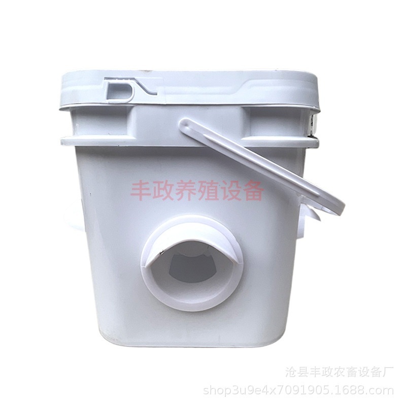 닭먹이통 먹이 피더 PVC 엘보 장착형 용품 50L 제트 10리터사각통+급수기8개 이미지 7