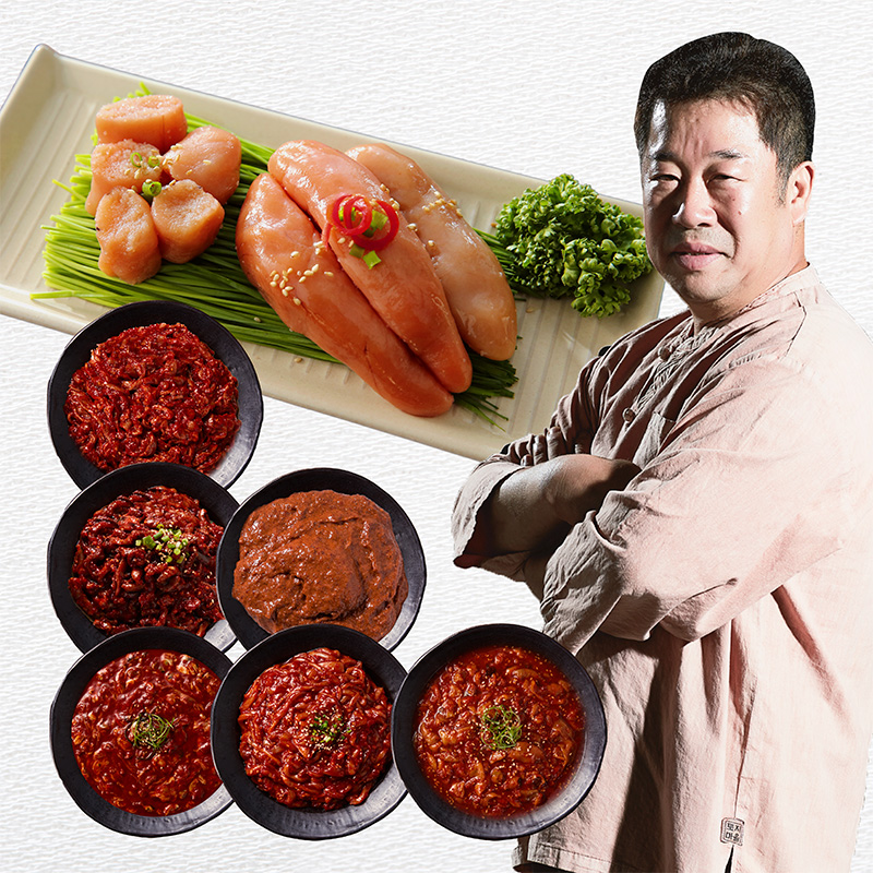 [김정배명인] 저염 숙성 젓갈 골라담기 (명게젓 / 갈치쌈장젓 / 오징어젓 / 낙지젓 / 창난젓 / 어리굴젓 / 꼴뚜기젓 / 백명란젓)