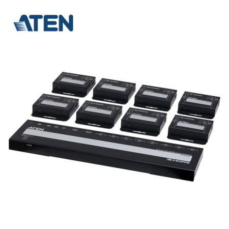 ATEN VS1828KIT-AT-K 8포트 4K HDMI Cat.6 분배기 (수신기 포함)