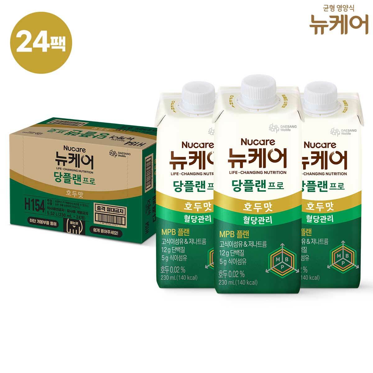 대상 뉴케어 당플랜 프로 호두맛 24팩 - 상품 이미지