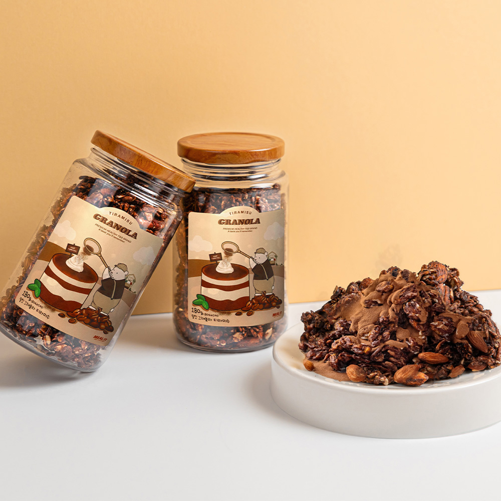 밀잇 수제 무설탕 정통 청크형 그래놀라 티라미수맛