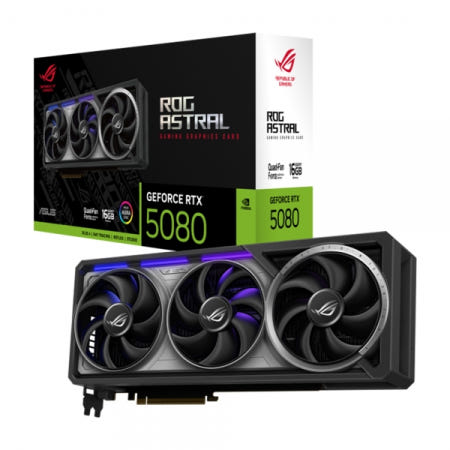 ASUS ROG Astral 지포스 RTX 5080 OC D7 16GB 인텍앤컴퍼니 (엔비디아 컴퓨터 그래픽카드)